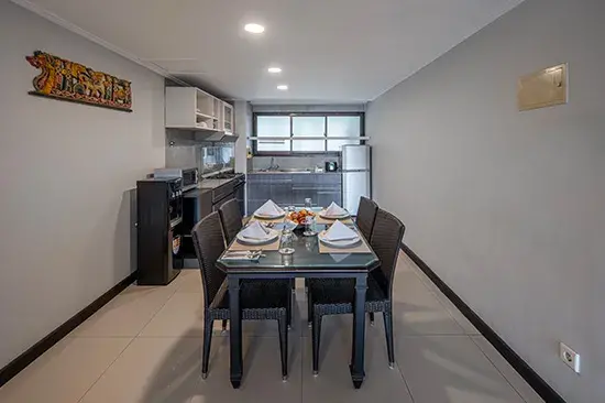 Two Bedroom Suites - Dining and Kitchen Area