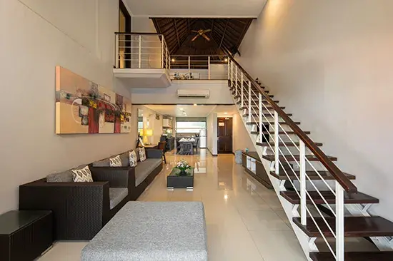 Three Bedroom Balcony with Loft Suites - Living Room